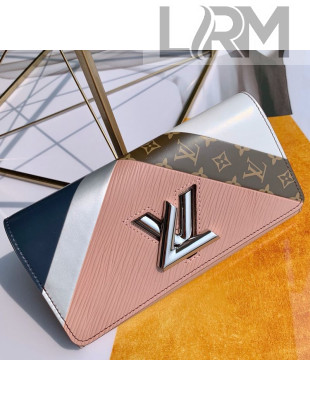 Louis Vuitton Twist Graphic Tape Long Flap Wallet M60996 Pink