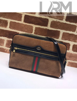 Gucci Ophidia Suede Small Shoulder Bag 517080 Brown 2018