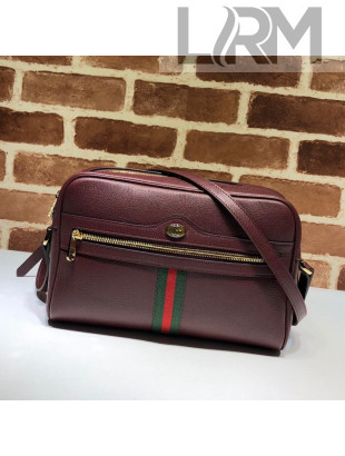 Gucci Ophidia Leather Small Shoulder Bag 517080 Burgundy 2018