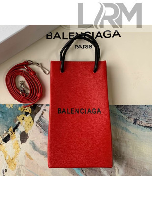 Balenciaga Water Bottle Mini Crossbody Bag Red 2019