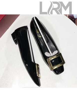 Roger Vivier Belle Vivier Pumps in Patent Leather With 2cm Heel Black 2020
