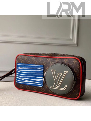 Louis Vuitton Men's LV Stripes Clutch M68687 Monogram Canvas 2020