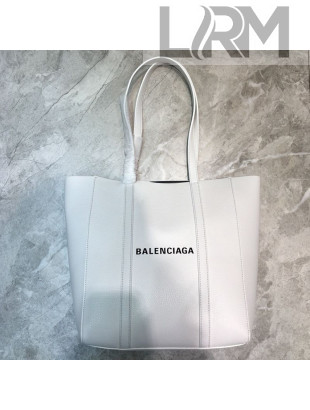 Balenciaga Everyday XS Logo Shopping Tote White 2019