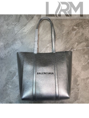 Balenciaga Everyday XS Logo Shopping Tote Silver 2019