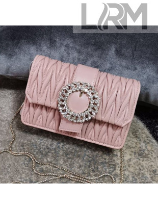 Miu Miu Matelasse Nappa Leather Mini Bag 5BH095 Pink 2021