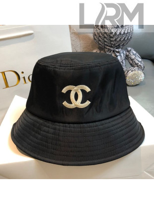 Chanel Contrast CC Bucket Hat Black 2021