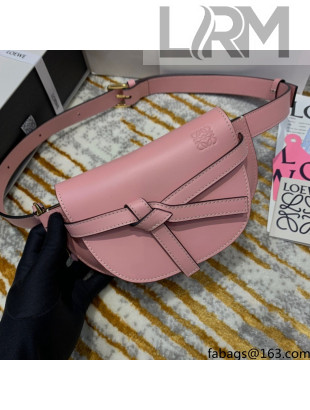 Loewe Mini Gate Belt Bag in Natural Calfskin Pink 2021 Top