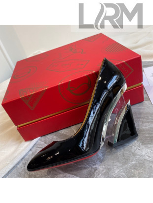 Christian Louboutin Patent Leather Wedge Pumps Black 2021 