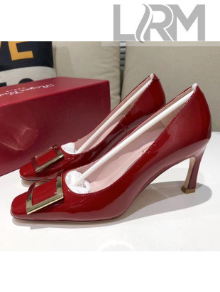 Roger Vivier Belle Vivier Trompette Pumps in Patent Leather With 7cm Heel Red 2020