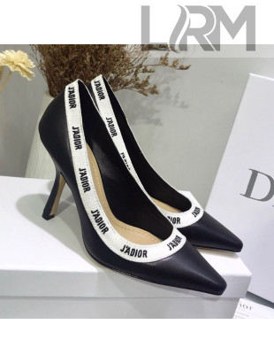 Dior J'Adior High-Heel Pump in Lambskin and Embroidered Ribbon 2019