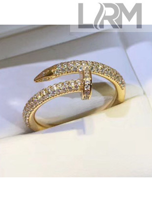 Cartier Juste un Clou Crystal Ring Yellow Gold 