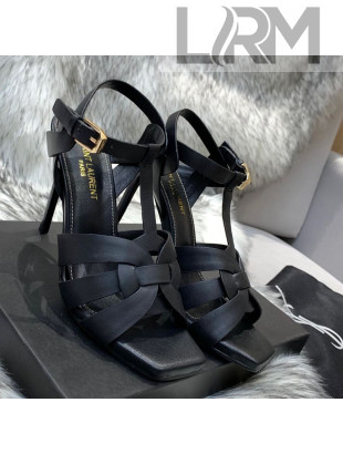 Saint Laurent Calfskin High-Heel Sandals 10cm Black 2021 15
