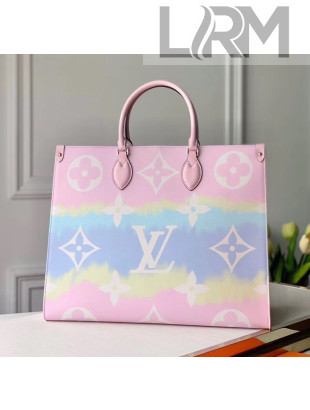 Louis Vuitton LV Escale Onthego Monogram Canvas Large Tote M45119 Pink 2020
