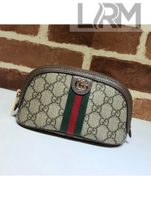 Gucci GG Canvas Medium Cosmetic Case 625550 Brown 2020