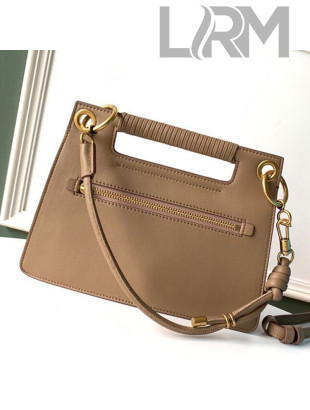 Givenchy Small Whip Top Handle Bag in Smooth Leather Taupe 2019