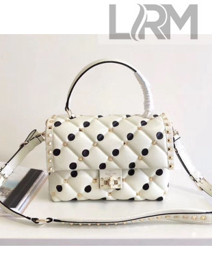 Valentino Medium Dotted Candystud Top Handle Bag 2018