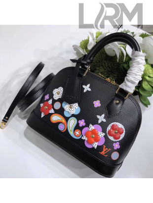 Louis Vuitton Monogram Flower Epi Alma BB Bag M54836 Noir 2017