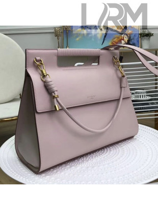 Givenchy Large Whip Top Handle Bag in Smooth Leather Pink 2019