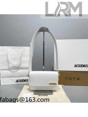 Jacquemus Le Carinu Leather Small Square Bag White 2021