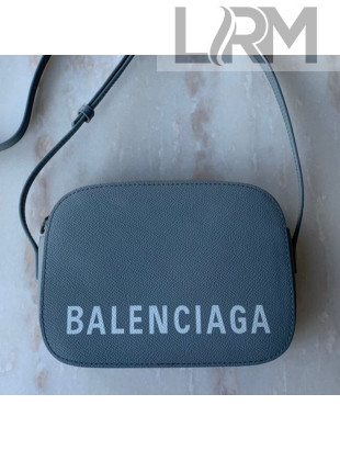 Balenciaga Ville Camera Bag in Grained Leather Grey 2019