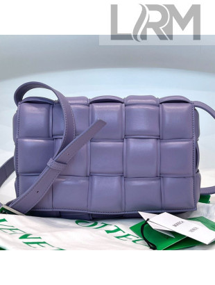 Bottega Veneta Padded Cassette Medium Crossbody Messenger Bag Lavender Purple 2021 14