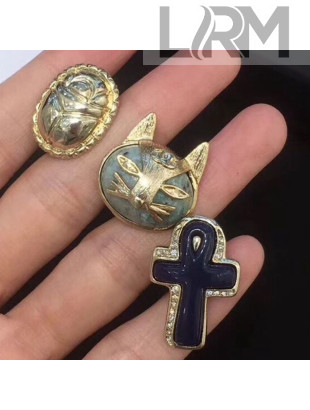 Chanel Set of Three Brooches 2019