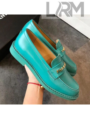 Chanel x Pharrell Flat Loafers Turquoise 2019