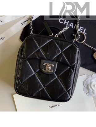 Chanel Quilted Vintage Leather Camera Case Bag AS1323 Black 2020