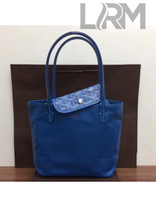 Goyard Reversible Mini Shopping Tote Bag Royal Blue 2019