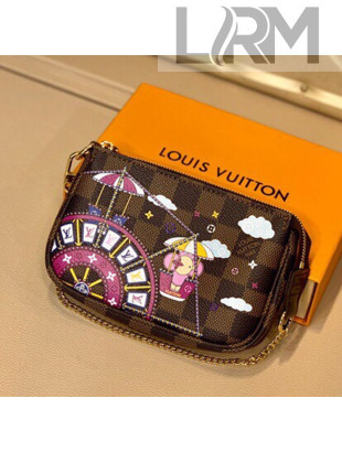 Louis Vuitton Christmas Mini Pochette Accessoires Clutch with Chain Bag M58009 01 2020