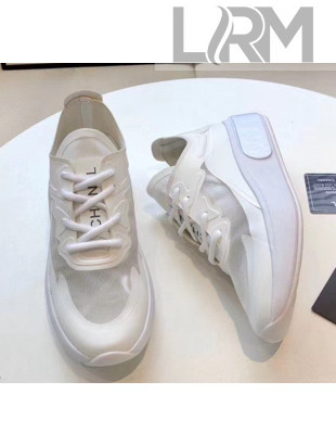 Chanel Calfskin & Mesh Sneaker White 2020
