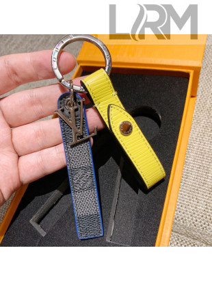 Louis Vuitton Belt Tab Epi Bag Charm and Key Holder Yellow 2021