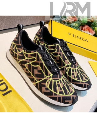 Fendi FFreedom FF Slip-on Sneakers Neon Green 2019