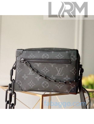 Louis Vuitton Men's Matte Mini Soft Trunk Box Bag in Monogram Canvas M44735 Black 2020