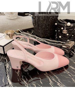 Chanel Calfskin Slingbacks Pumps 6.5cm G31318 Light Pink 2021 