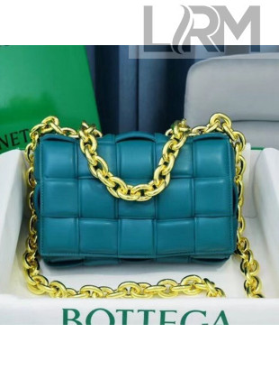 Bottega Veneta The Chain Cassette Cross-body Bag Teal Green 2021