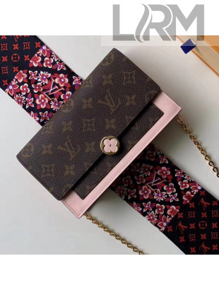 Louis Vuitton Monogram Canvas Flore Chain Wallet Magnolia M67405 2018