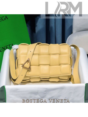 Bottega Veneta Padded Cassette Medium Crossbody Messenger Bag Bright Yellow 2020