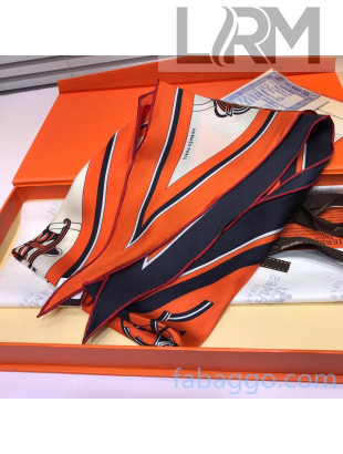 Hermes Silk Losange Scarf H2081022 Orange 2020