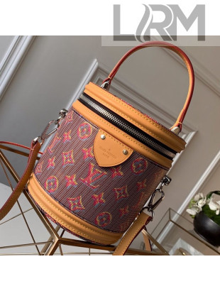 Louis Vuitton Cannes Monogram Pop Bucket Top Handle Bag M55457 Red 2019
