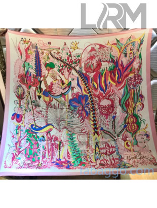 Hermes Silk and Cashmere Square Scarf 140x140cm H2081018 Pink 2020