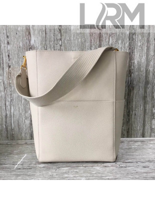 Celine Sangle Bucket Bag in Soft Grained Calfskin Clay 2018