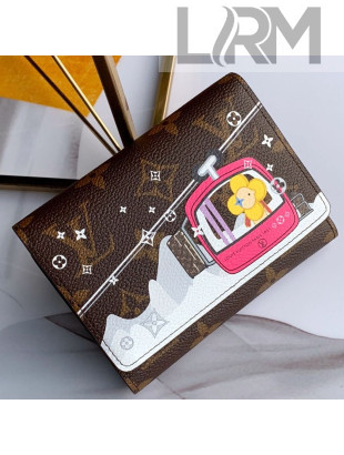 Louis Vuitton Christmas Print Victorine Flap Wallet in Monogram Canvas M63326 2019