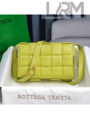 Bottega Veneta Padded Cassette Medium Crossbody Messenger Bag Sherbert Yellow 2020