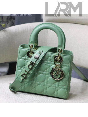 Dior MY ABCDior Small Bag in Cannage Leather Light Green 2020