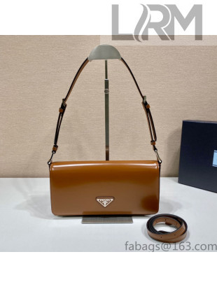Prada Brushed Leather Prada Femme Bag 1BD323 Brown 2022