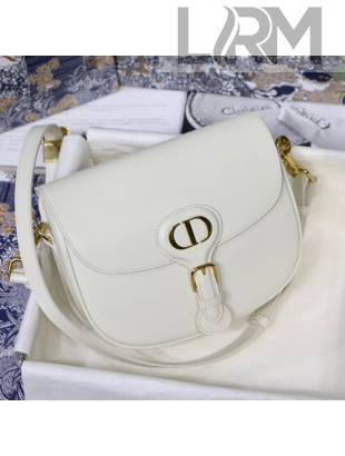 Dior Medium Bobby Calfskin Shoulder Bag White 2020