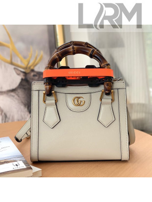 Gucci Diana Leather Mini Tote Bag 655661 Off-white 2021