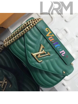 Louis Vuitton Calfskin New Wave Chain MM Bag Green 2018