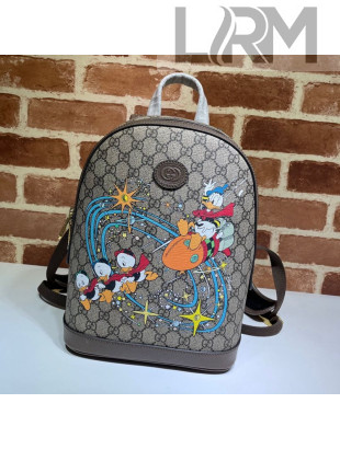 Gucci x Disney Donald Duck GG Canvas Small Backpack 552884 Beige/Blue 2020